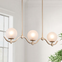 Marlon 3-Light 30-in Gold Modern Linear Kitchen Island Light