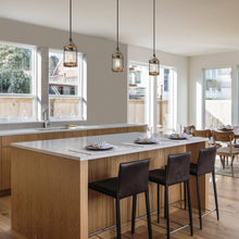 Lyranelle 1-Light Mini Wood Farmhouse Pendant Light Fixtures