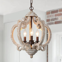 Euexia 3-Light Small Wood Chandelier