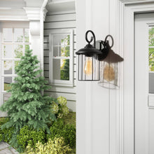 Catmorlyn 12"H 1-Light Black Outdoor Wall Light