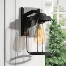 Bovenere 10"H 1-Light Black Outdoor Wall Light