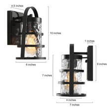 Gosmolery 10"H 1-Light Outdoor Wall Lantern