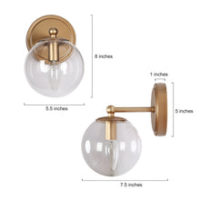Putalisrea 1-Light Gold Vanity Light