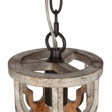 Hippometiph 1-Light Mini Wood Farmhouse Pendant Light Fixtures