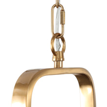 Calyptra 1-Light 7.5" Black and Gold Modern Square Pendant Light Fixtures