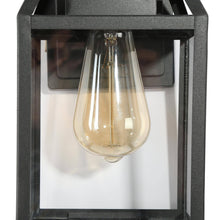 Zachariah 11"H 1-Light Black Outdoor Wall Lantern
