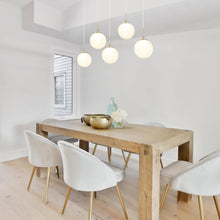 Betonicifolia 5-Light 31.5-in Brass Modern Cluster LED Kitchen Island Light