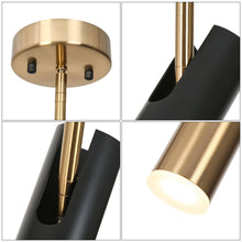 Floeice 1-Light Mini Black LED Modern Pendant Light Fixtures