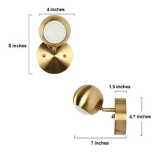 Stellevernic 1-Light Modern Gold Globe LED Wall Sconces