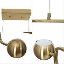 Stellevernic 4-Light 31.5-in Brass Modern Linear LED Kitchen Island Light