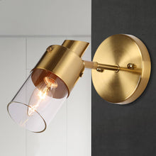 Iphigenia 1-Light Modern Gold Clear Glass Spot Wall Sconces