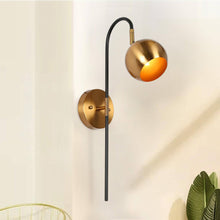 Semerisy 1-Light Modern Black and Gold Armed Wall Sconces