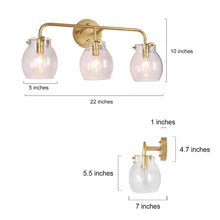 Octopetala 3-Light Gold Vanity Light