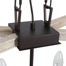 Integrifolia 4-Light 27.5-in Wood Farmhouse Kitchen Island Light