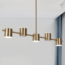 Selaginella 5-Light 30-in Brass Modern Linear LED Kitchen Island Light