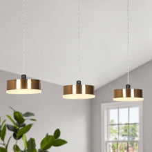 Nelly 3-Light 19.5-in Black&Gold Modern Cluster LED Kitchen Island Light