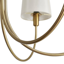 Handpicked 6-Light 29" Modern Black Chandelier, Fabric Candlestick