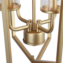 Mesmerizing 4-Light 16.5" Modern Gold Chandelier, Lantern