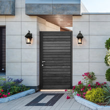 Shelijars 14"H 1-Light Black Outdoor Wall Light Set of 2