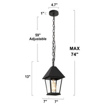 Shelijars 1-Light Mini Outdoor Pendant Light