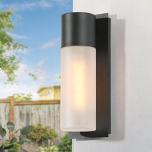 Zoriluna 13"H 1-Light Black Outdoor Wall Lantern