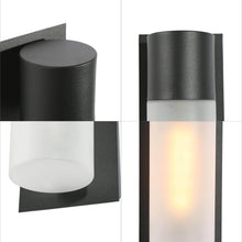 Zoriluna 13"H 1-Light Black Outdoor Wall Lantern