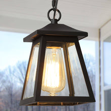 Azhariaesticu 1-Light Mini Black Outdoor Pendant Light