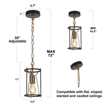 Lerwickiss 1-Light Mini Black Modern Pendant Light Fixtures
