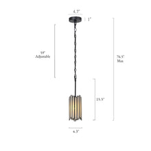 Hemaaolay 1-Light Mini Black Modern Pendant Light Fixtures