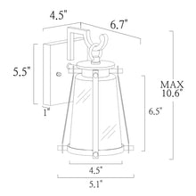 Earl 10.6"H 1-Light Outdoor Wall Lantern