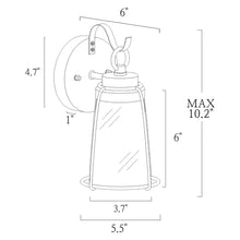 Rupert 9.1"H 1-Light Outdoor Wall Lantern