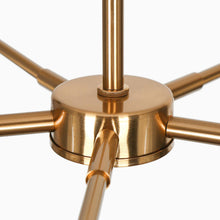 Moolidish 5-Light 24" Modern Cone Glass Gold Chandelier, Radial