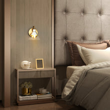 Jay 1-Light White and Gold Vanity Light