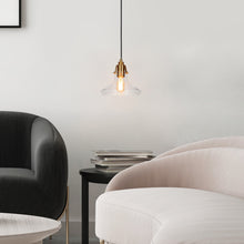 Tencanonia 1-Light Mini Brass Modern Pendant Light Fixtures