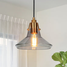 Tencanonia 1-Light Mini Brass Modern Pendant Light Fixtures