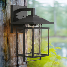 Miyiorilusd 16.1"H 1-Light Black Outdoor Wall Light