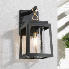 Eirenaether 12.2"H 1-Light Black and Gold Outdoor Wall Light