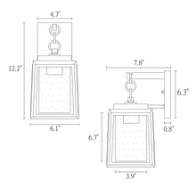 Eirenaether 12.2"H 1-Light Black and Gold Outdoor Wall Light