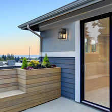 Eirenaether 12.2"H 1-Light Black and Gold Outdoor Wall Light