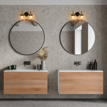 Xylophonist 1-Light Black and Gold Vanity Light