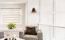 Noah 1-Light Modern Black & Gold with Black Cone Wall Sconces