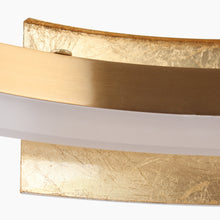 Welntscpia 1-Light 20.5" Modern White&Gold LED Chandelier, Drum