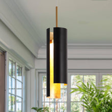 Welntscpia 1-Light Mini Black LED Modern Pendant Light Fixtures