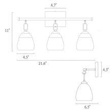 Blobfish 3-Light Brass Vanity Light
