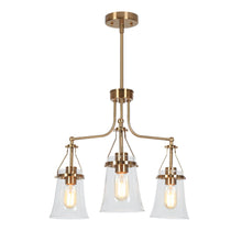 Auisre 3-Light Small Brass Chandelier