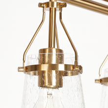 Auisre 5-Light 37.8-in Brass Modern Linear Kitchen Island Light