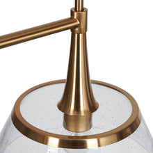 Quoridan 3-Light 34.5-in Brass Modern Linear Kitchen Island Light