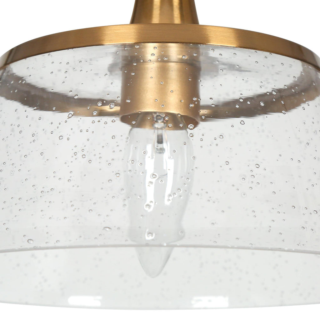 Quoridan 1-Light Mini Brass Modern Pendant for Kitchen