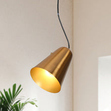 Epodtenve 1-Light Mini Brass Modern Pendant Light Fixtures