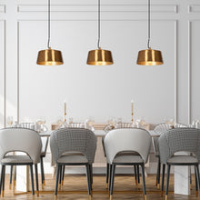 Turnipisne 1-Light Medium Brass Modern Pendant Light Fixtures